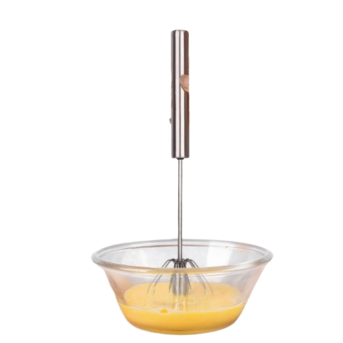 Stainless Steel Hand Push Semi-Automatic Whisk