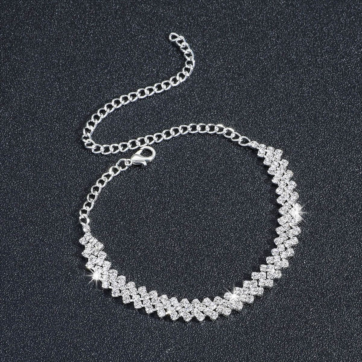 Zircon Silver Female Bracelet