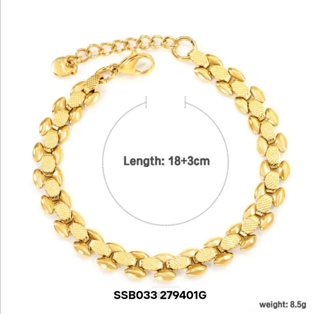 18K Gold Plated Stainless Steel Bracelet