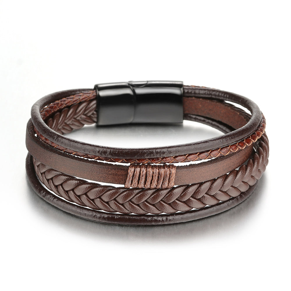 5 LAYERS LEATHER BRACELET