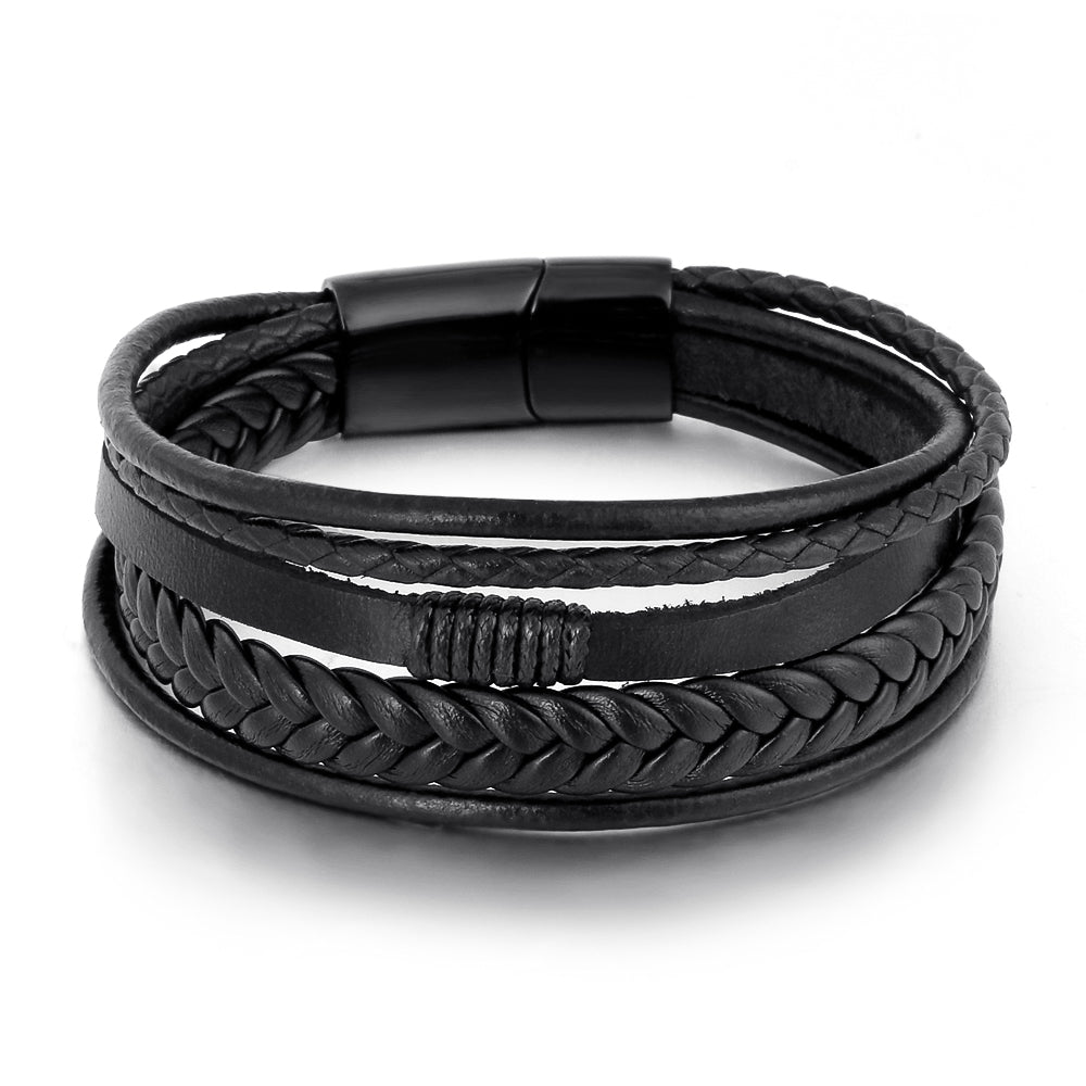 5 LAYERS LEATHER BRACELET