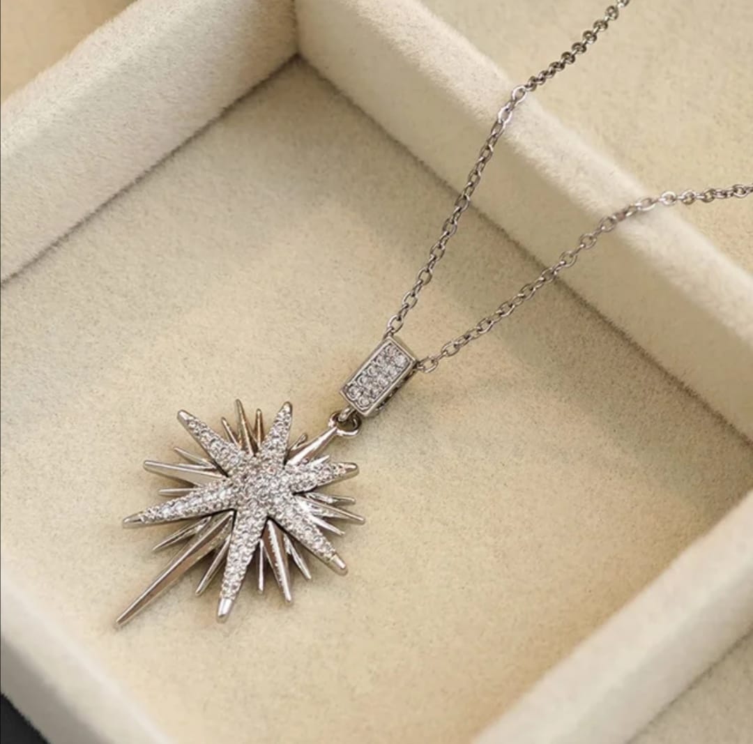 SUNFLOWER PENDANT NECKLACE