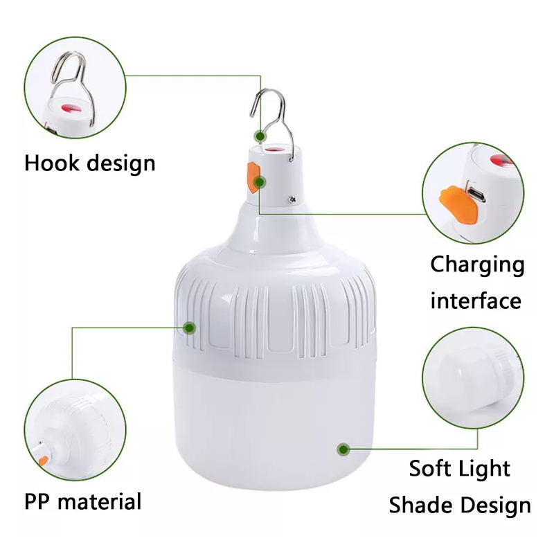 USB - Solar Outdoor Lighting Bulb