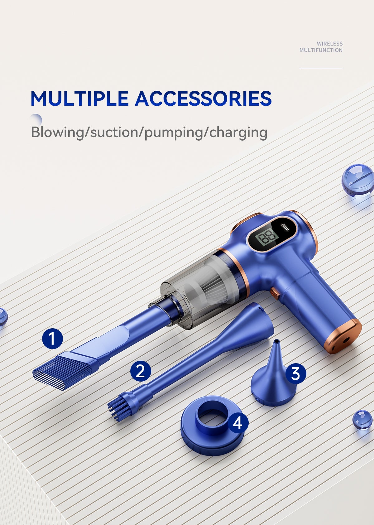 Portable Blower-Vacuum Cleaner-High Suction Power