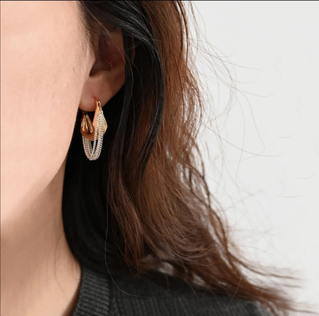 LUXURY FRENCH STYLE EARNINGS TASSEL DESIGN DROP