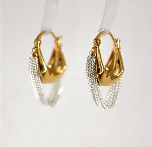 LUXURY FRENCH STYLE EARNINGS TASSEL DESIGN DROP