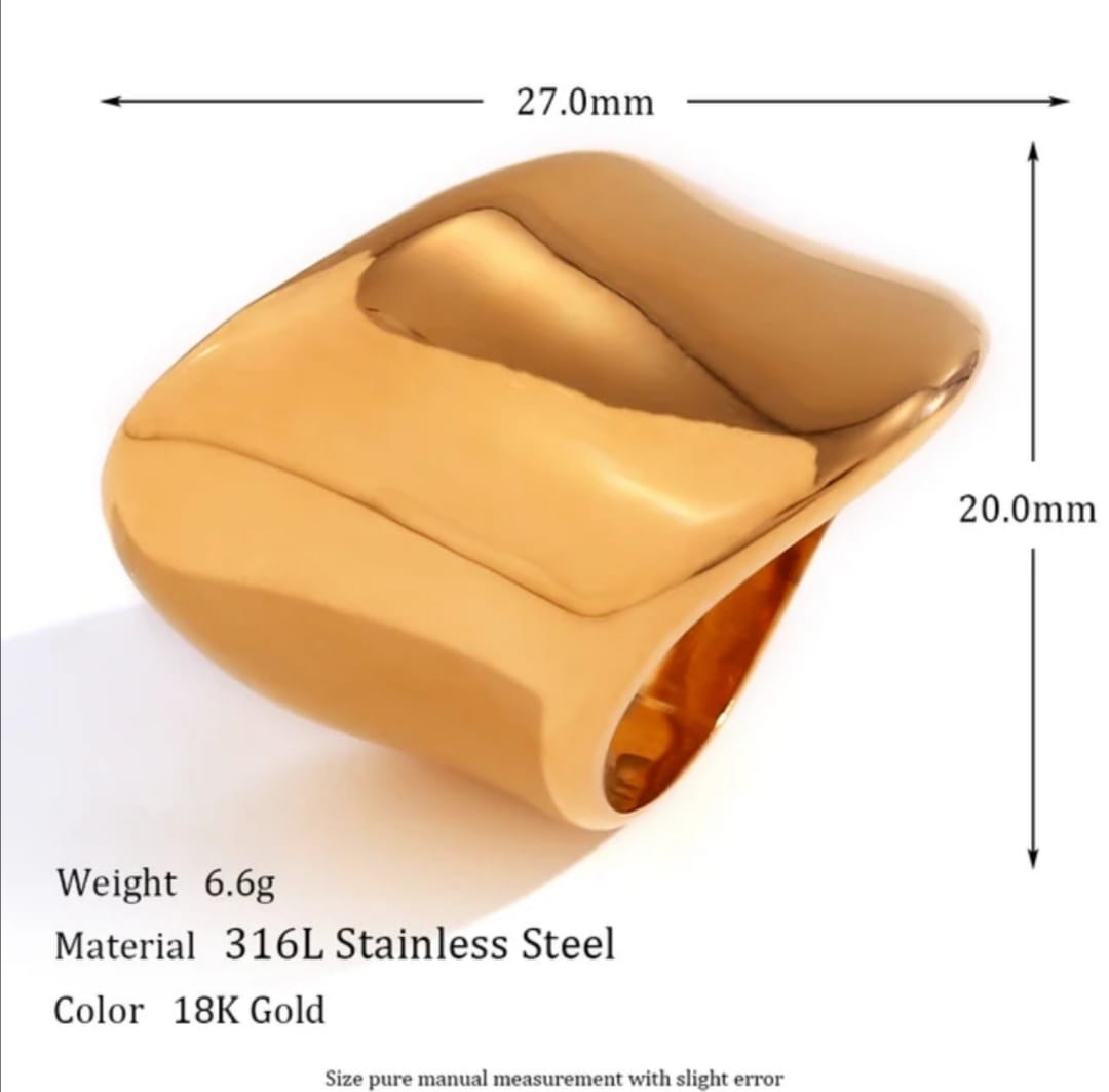EXAGGERATED GLOSSY RING