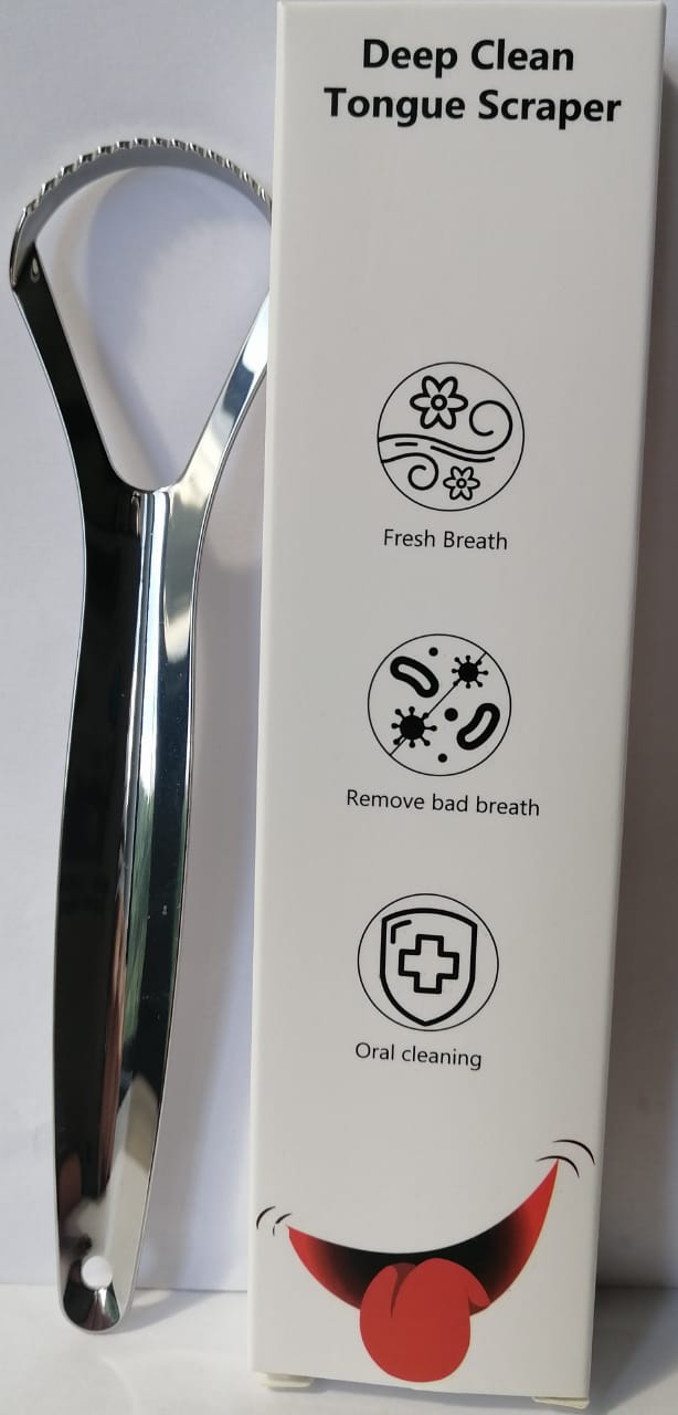 Stainless Steel Double Layer Tongue Scraper