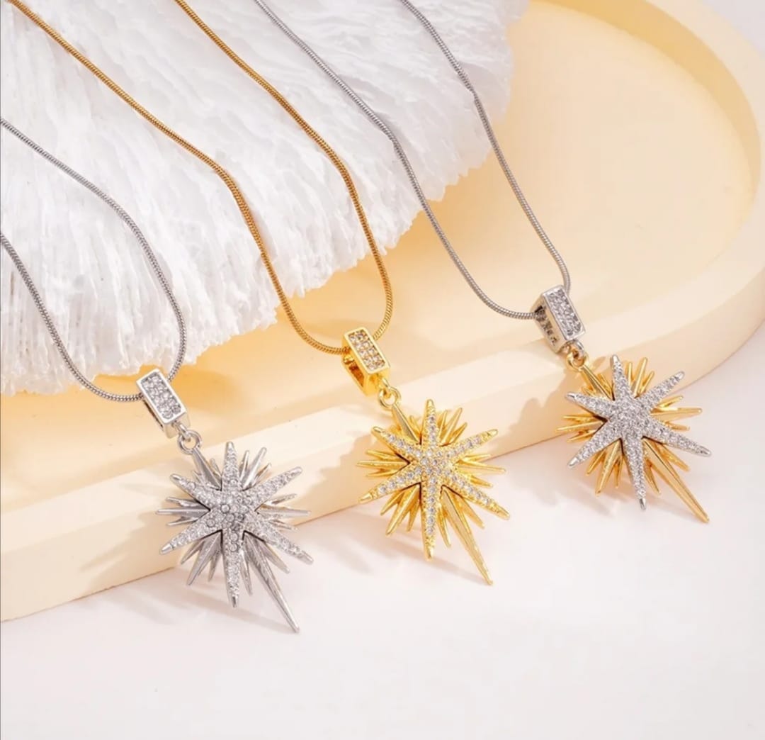 SUNFLOWER PENDANT NECKLACE