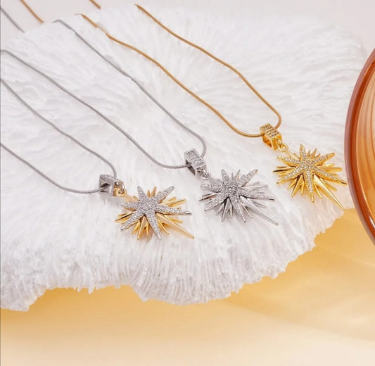 SUNFLOWER PENDANT NECKLACE