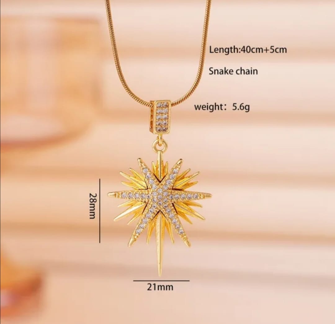 SUNFLOWER PENDANT NECKLACE