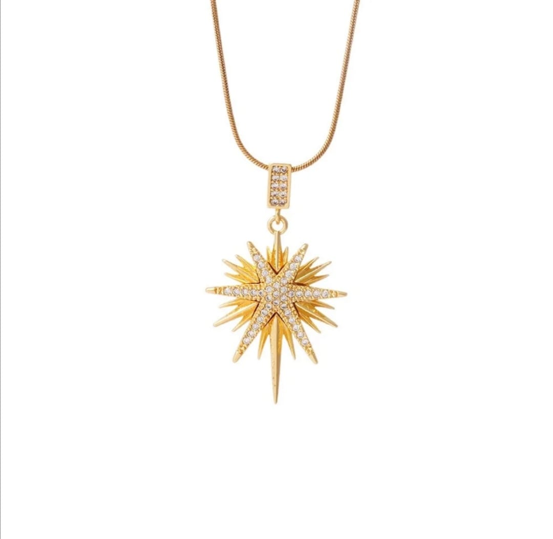 SUNFLOWER PENDANT NECKLACE