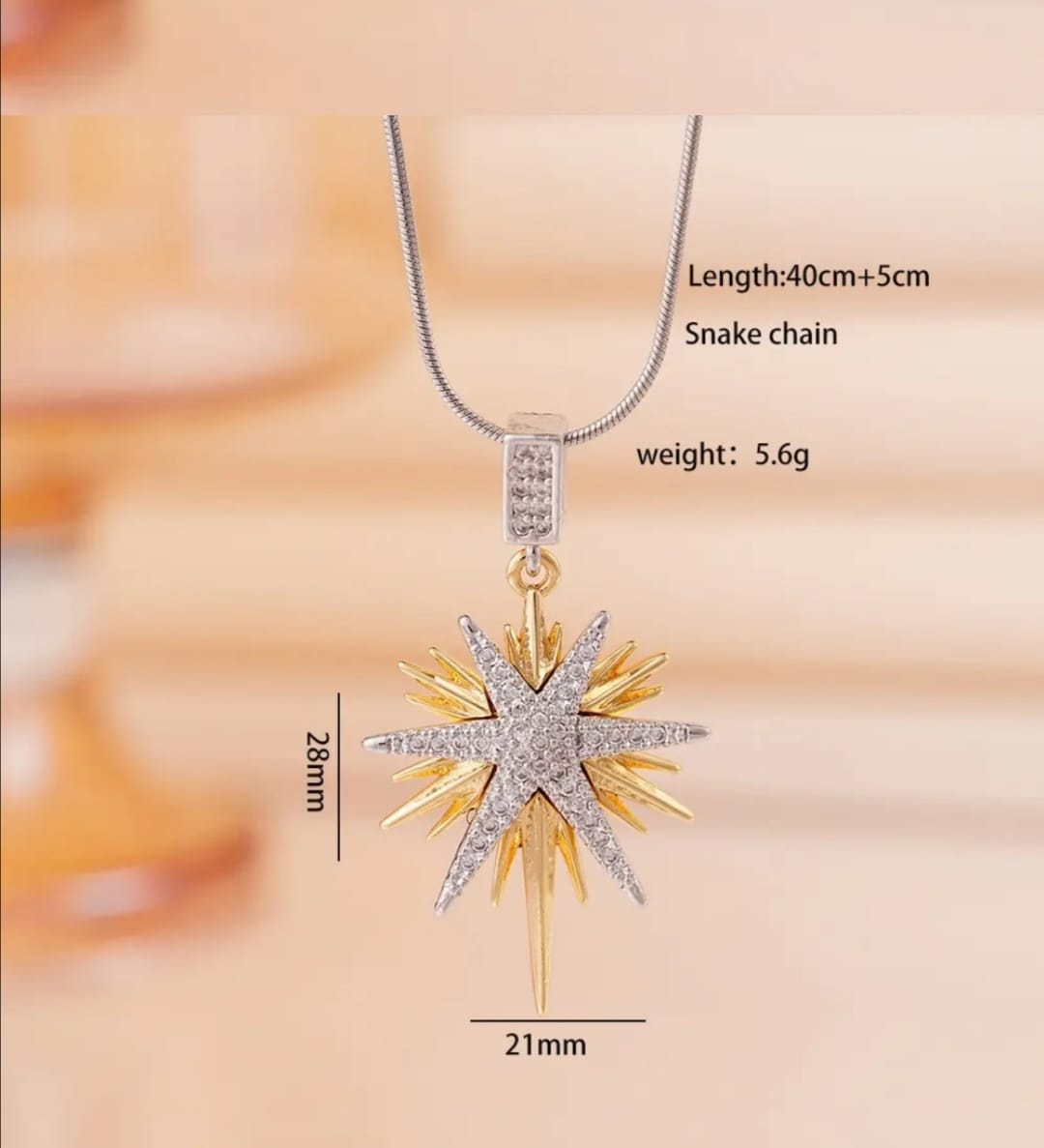 SUNFLOWER PENDANT NECKLACE