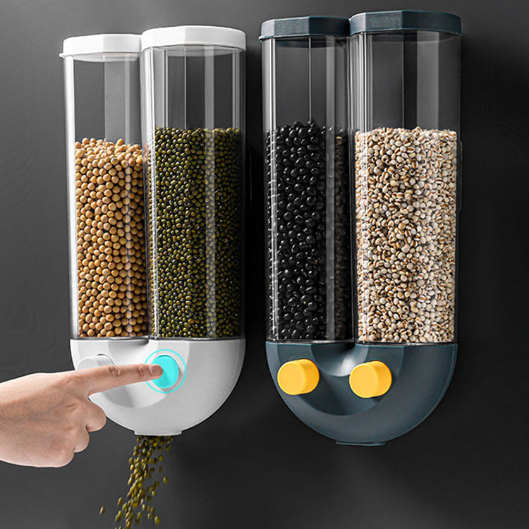 Wall Mounted Double Cereal Dispenser